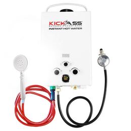 KICKASS Instant Gas Hot Water System with 12V 6L/min Water Pump