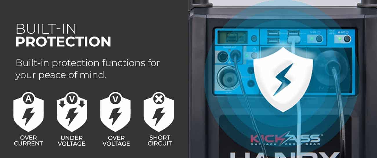 KICKASS Handy Pack Lithium 26 - Built-in Inverter & Accessory Sockets