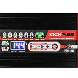 KickAss 12V 120AH Slim Deep Cycle AGM Battery with 12AMP Charger