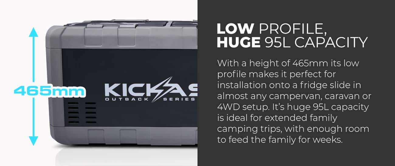 KickAss Outback Series™ 95L Portable Fridge/Freezer & Vacuum Sealer Combo