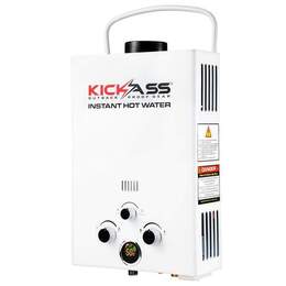 KICKASS Instant Gas Hot Water System with 12V 12L/min Water Pump