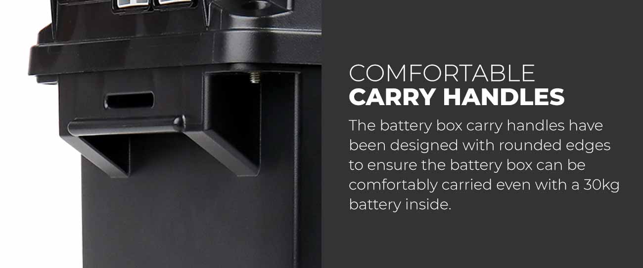comfortable carry handles