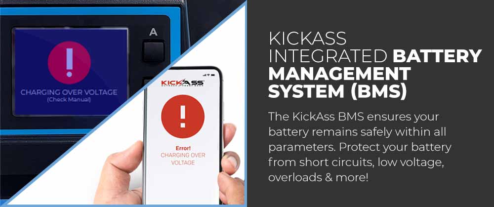 Kickass integrated battery management system BMS