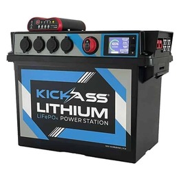 KickAss Portable Lithium Battery Box & 120Ah Lithium Battery Complete Package
