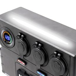 KickAss 12V Mini Power Box - Anderson, USB & Cig Sockets