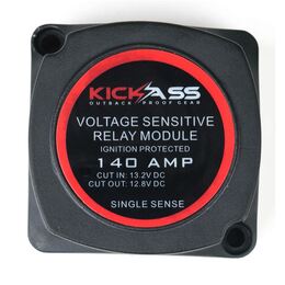 KICKASS 12V 140Amp Dual Battery Isolator (Voltage Sensitive Relay)